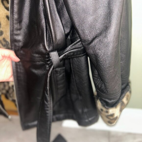 Wilsons Leather Leopard Print Women's Jacket - Picture 6 of 10